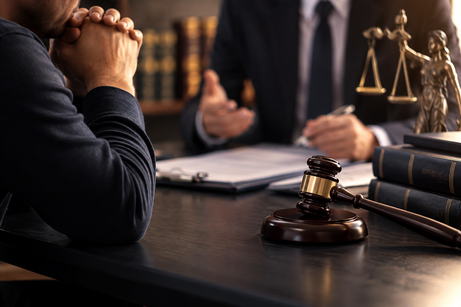 Gavel and Scales of Justice Consultation Abmahnung im Strafrecht