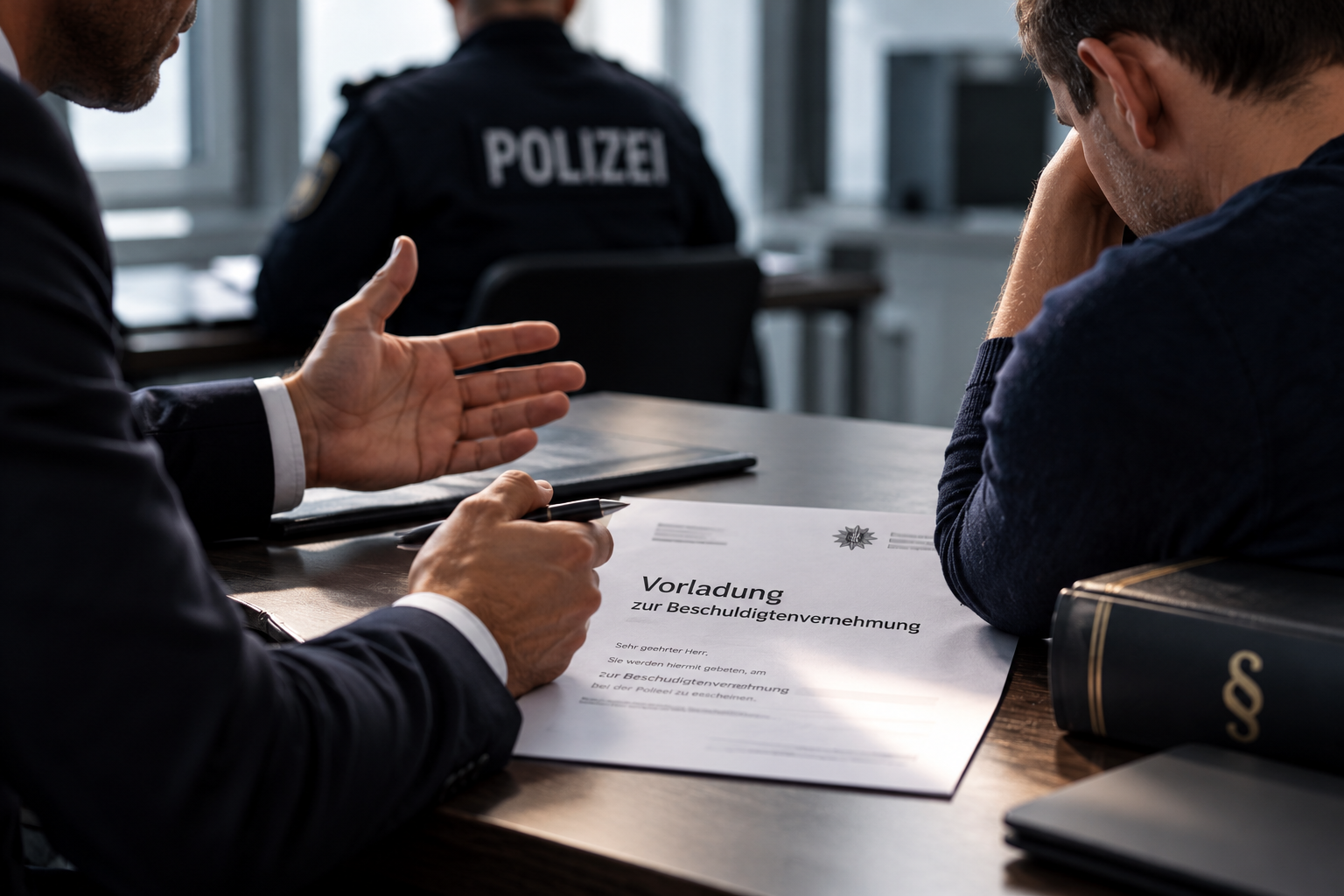Legal Consultation with Police Summons Vorladung und Beschuldigtenvernehmung